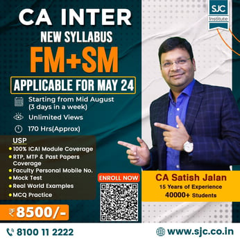 CA Inter New Syllabus FM & SM by SJC Institute